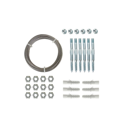 Kit - Spanndrahtsystem für alle Arten von Kletterpflanzen - verzinkt