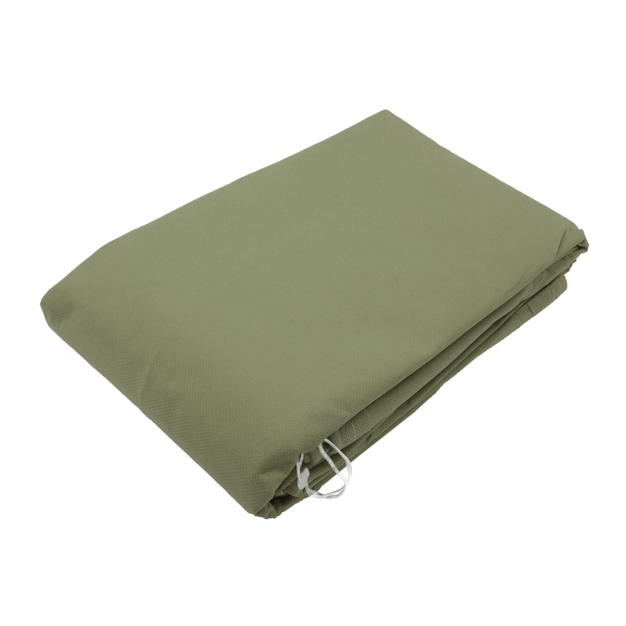 Wintervlies, Husse mit Zip, Saum & Zugband grün