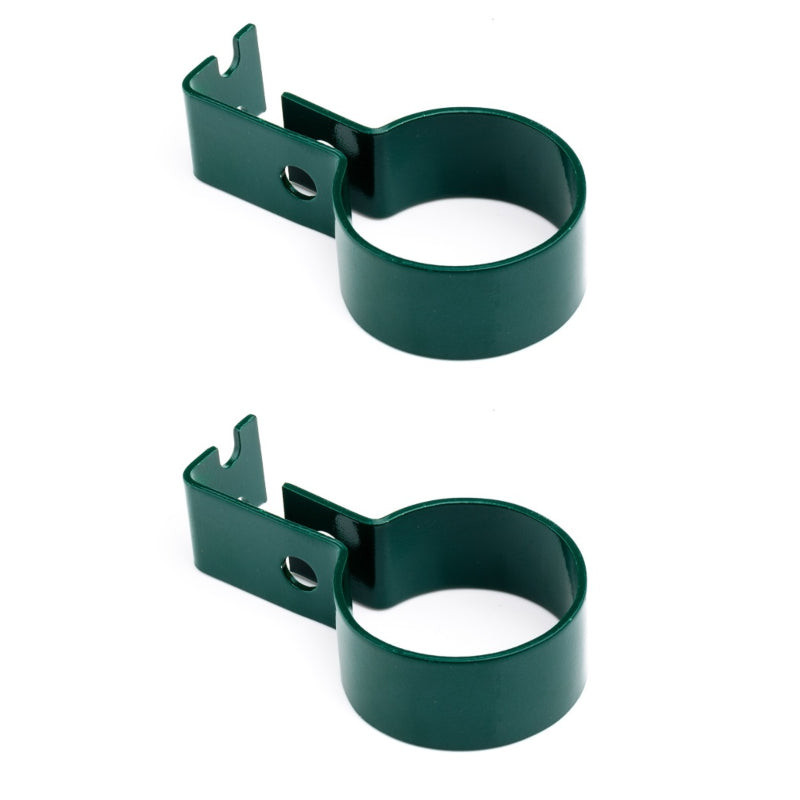 Montagehalter für Endpfosten grün - 2 Stück