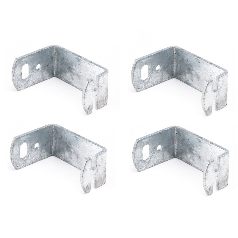 Montagehalter verzinkt - 4 Stück