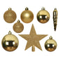 Unzerbrechlicher Christbaumschmuck Gold (33 Stück)