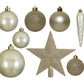 Unzerbrechlicher Christbaumschmuck Silber (33 Stück)
