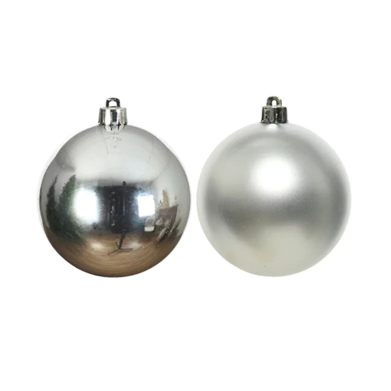Weihnachtskugeln Silber (12 Stück)